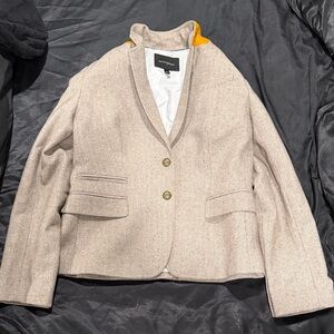 Banana Republic Beige Blazer with Orange Detail